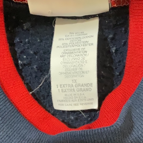 MORNING SUN VINTAGE WOMENS DOUBLE COLLARD CHRISTMAS SWEATSHIRT SZ 1X - Picture 9 of 9